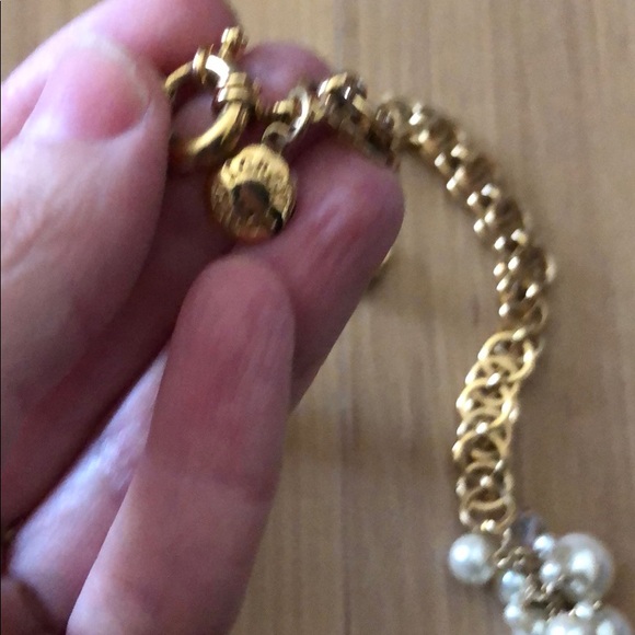 J Crew pearl and bead gold plated necklace - Picture 3 of 4